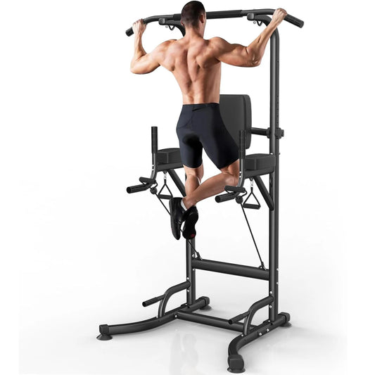 Power Tower Dip Station Pull Up Bar Multi-Function