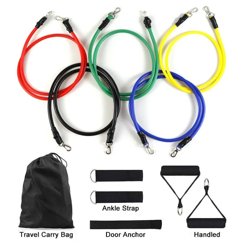 11pcs/Set Pull Rope, Resistance Bands, Ankle Strap