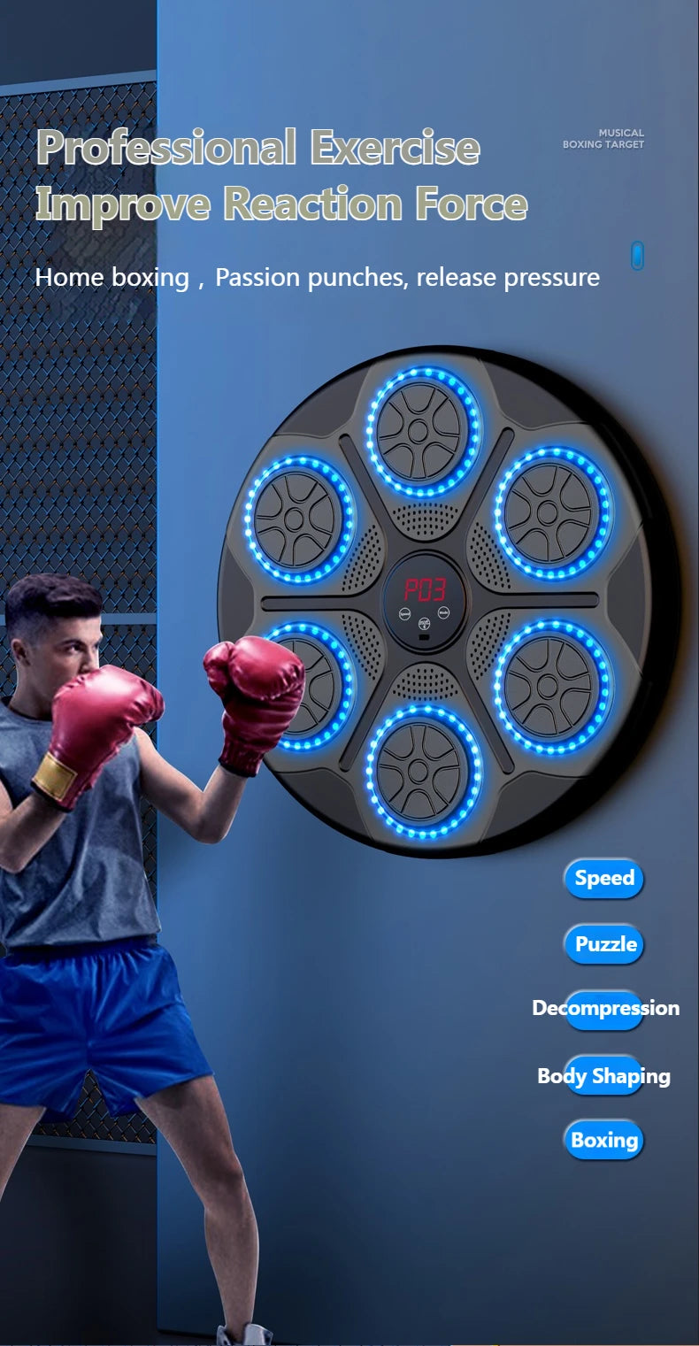 New Music Boxing Machine Smart Bluetooth Wall Mounted