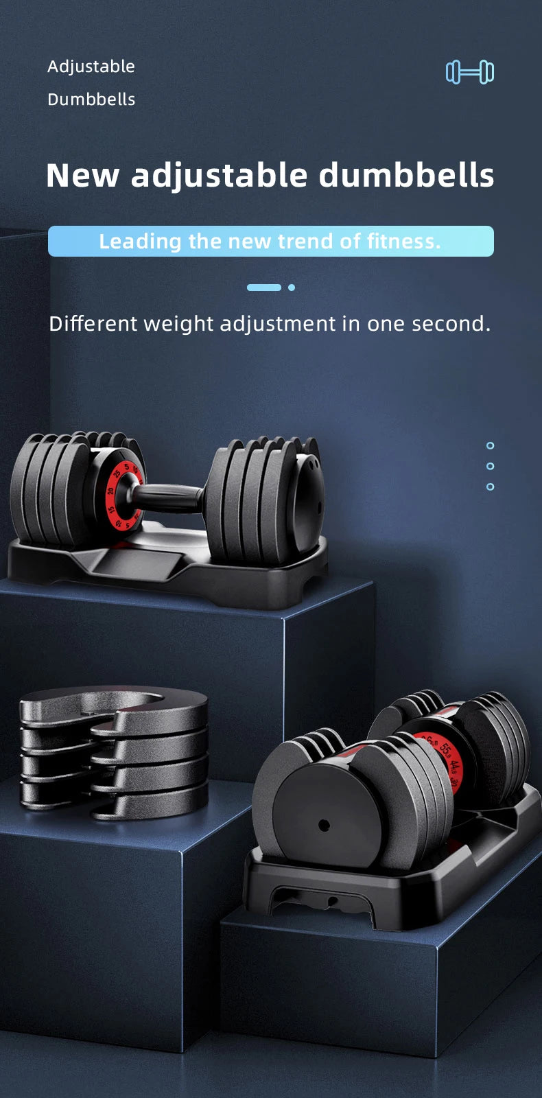 25LB 44LB 55LB 70LB High Quality Weight Training Dumbbells