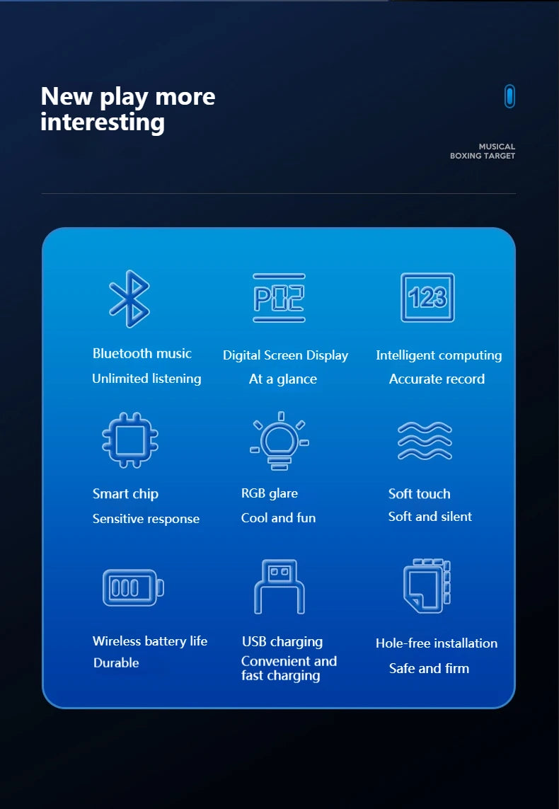 New Music Boxing Machine Smart Bluetooth Wall Mounted