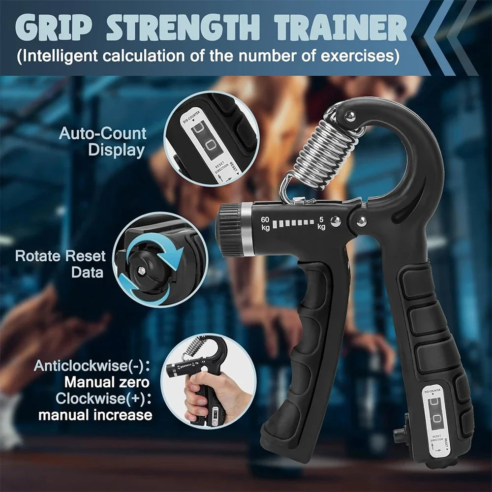 Adjustable 5-60Kg Heavy Hand Strengthener