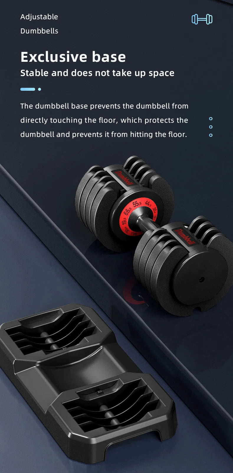 25LB 44LB 55LB 70LB High Quality Weight Training Dumbbells